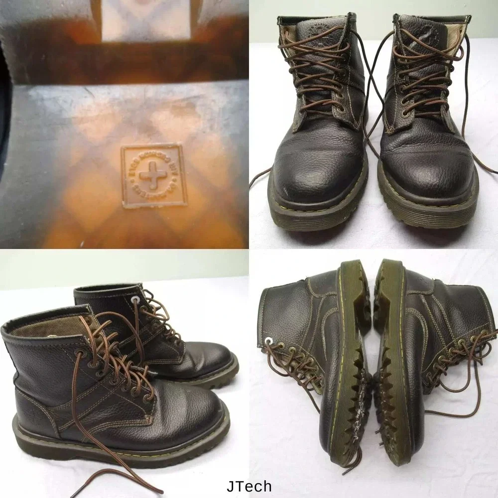 Dr Martens Roseland Boots Unisex 8 M 9 W Brown Leather Lace Up Ankle‎ Doc Read*